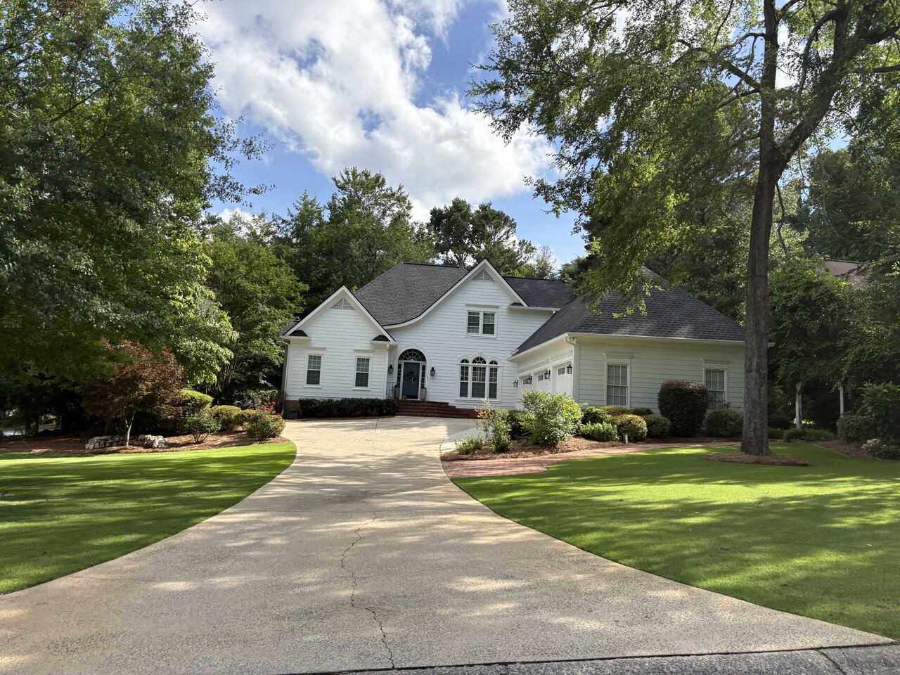 Front lawn and driveway, edged clean